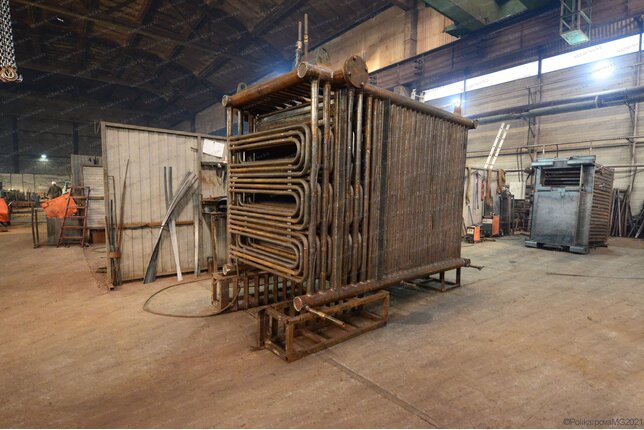 Промышленный котел 1.0 МВт уголь дрова - изготовление