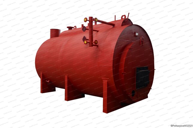 Паровой угольный котел 1500 кг в час с температурой 115 С